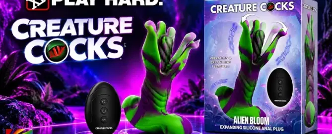 XR Brands Alien Bloom expanding silicone anal plug from the Creature Cocks collection